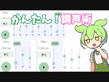 【voicevox】ずんだもんのお手軽調声術！