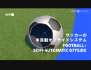 ビデオグラフィック「サッカーの半自動オフサイドシステム」