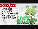 2022/12　これグラ読むんだもん【ずんだもん解説動画】