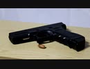 GLOCK22でドングリ（小）を撃ってみる