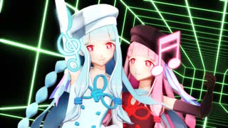 【MMD】琴葉姉妹がワイヤーステージでWAVE