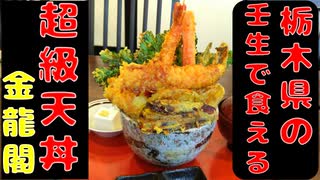 金龍閣で超ド級の天丼を食す【栃木県壬生町】【飯動画】