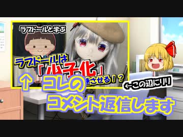 【ラブドールと学ぶ】ラブドールは「少子化」を加速させる！？その真偽と理由を徹底解説　の、コメント返信【ゆっくり解説・ゆっくり茶番劇】