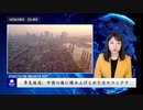 景気後退：中国の港に積み上げられた空のコンテナ