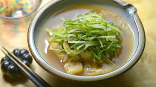 【京都】水菜と揚げの炊き合わせ【おばんざい】