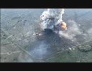 被弾後大爆発を起こすロシア軍の地雷処理車