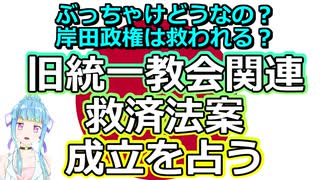 【時事占い】とうとう旧統一教会関連の救済法案成立へ！今後をタロットで占ってみた【彩星占術】