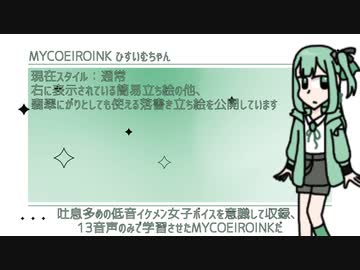 【MYCOEIROINK配布】ひすいむちゃんサンプル動画