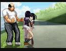 セーラー服少女に鯖折りその2(カラー違い)