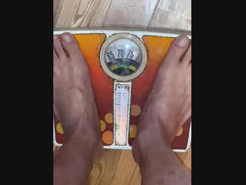 今日の体重は、72キロ
