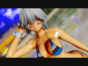 【東方ｍｍｄ】水着な咲夜ちゃんに踊ってもらいました【Gimme×Gimme】
