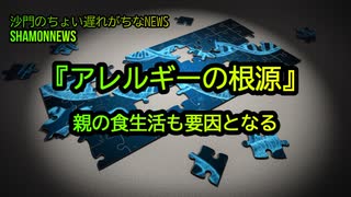 『アレルギーの根源』親の食生活も要因となる(沙門のちょい遅れがちなNEWS)