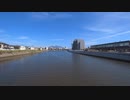 ある日の桜島（その３５６）＜再開発の進むJR谷山駅周辺と永田川と桜島＞