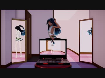 【Ray-mmd】部屋で葛城がShuffle Danceを配信