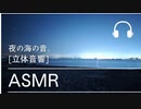 [ASMR][音フェチ][リモートワーク]夜の海の音
