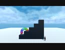 バーチャル空間でレインボースプリングに階段を下りさせてみた【VTuber】