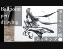 【ボールペン画メイキング】妖精 - その12 -【Ballpoint pen drawing】