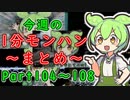 【サンブレイク】今週の1分モンハンまとめ【Part104～108】