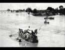 黄河決壊事件　日本軍兵の救助活動　Rescue operation of Japanese soldiers