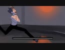 ホモとみる彼の肺のトップでセックスを叫んでいるトンネルで走っている狂った日本の男性だがそれは、アニメです（直訳）