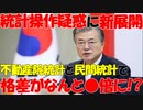 【韓国】文政権の統計操作疑惑､かつての各政権では乖離は少なかったのに､文政権では格差●倍に!?【時事ニュース解説】