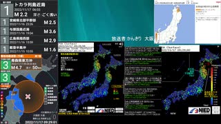 [アーカイブ]最大震度3　青森県東方沖　深さ60km　M5.0