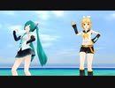 [MMD]Pu式初音ミク(V4 素足)、Pu式鏡音リン「メランコリック」