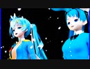 MMD、ミク、計2人、で、Ａｉｚｕ～会津