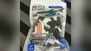 プチブロック　ホホジロザメ　【１００均】　PETIT BLOCK 　great white shark　【hundred yen store】