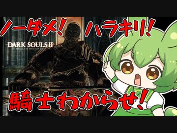 ノーダメ撃破で騎士アーロンを”わからせる”ずんだもん【DARKSOULS2】
