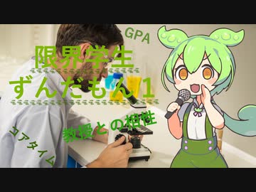 限界理系大学生ずんだもん１