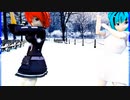 MMD、くだ子、ミク、計2人、で、ノータイトル