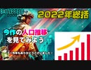 【2022年総括】BF2042の盛り上がりを人口推移分析で振り返ります/最後に告知あり【PS5/PS4/PC/Batlefield2042/バトルフィールド2042/アデル】