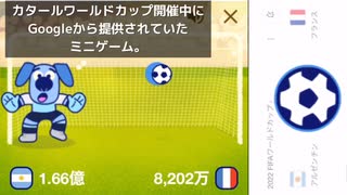 Googleミニゲーム実況　サッカーワールドカップ編