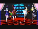 MMD、ルカ、ミク、リン、メイコ、で、アイドル新鋭隊