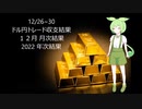 2022/12/26~12/30  １週間の収支結果、１２月 月次結果および２０２２ 年次結果　FX