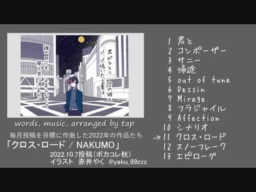 AIナクモ(NEUTRINO)オリジナル曲　2022年の作品たち　クロスフェード