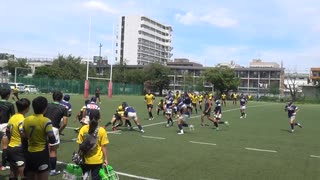 普通の高校ラグビー　夏の練習試合