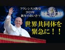 フランシスコ教皇の新年のあいさつ_世界共同体を緊急に！