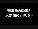 養殖魚の恐怖と天然魚のデメリット