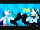 MMD、ミク、計2人、で、バイオレンストリガー