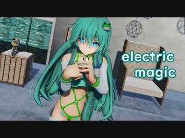 【東方MMD　1080P】初夢で運営様に怒られない動画手法を思いついた【東風谷早苗のエレクトリックマジックKENZEN版】