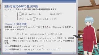 空間n次元波動方程式 (3) 解の各点評価（その１）