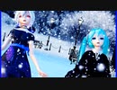 MMD、ハク、ミク、計2人、で、SAYONARA（オリジナルMV）feat初音ミク・再制作版