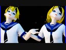 MMD、レン、リン、計2人、で、FirstNote・Rin＆Len・remixblues（鏡音リン・レン15thAnniversary）