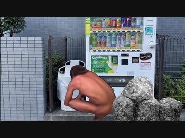 日銭を稼ぐために空き缶を集める拓也さん