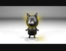 【blender】猫様をキラキラさせてみたかったんだけどなんか違う…