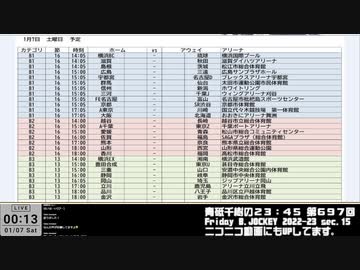 Friday B.JOCKEY 2022-23　sec.15　 2023/01/06放送分
