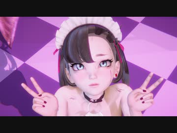 【告知用】【MMD-R18】ポケ〇ン マ〇ィ /P〇kem〇n で「がに股GhostDance」【チャンネル登録者1,000人突破記念!!】【紳士向け】
