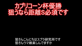 カプリコーン杯距離S必須です